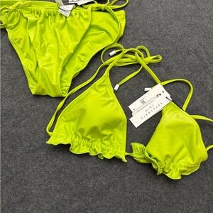 Sanctuary Lime Green Bikini Set
